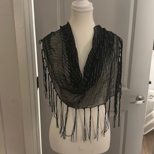 Black and gold scarf